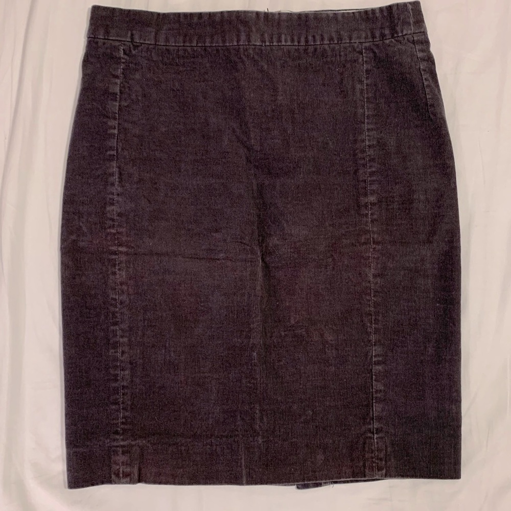 JCrew Cord Pencil Skirt size 6